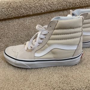 vans old skool high beige